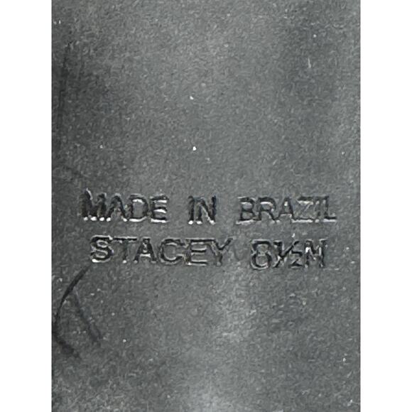 BRIGHTON Stacey Heeled Ankle Booties Zip Front Tassel Almond Toe Sz 8.5N Office - Picture 9 of 9